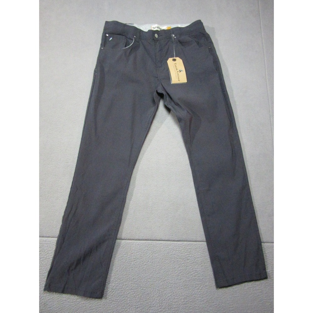 Tailor Vintage Pants Mens 36x30 Gray NWT Airotec Athletic Slim Fit TVPP260C